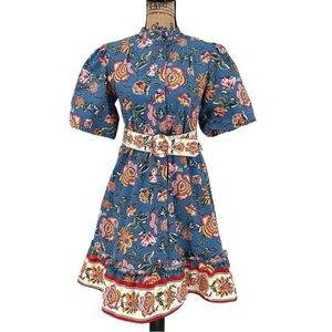 Joie Blue Floral Patterned Top